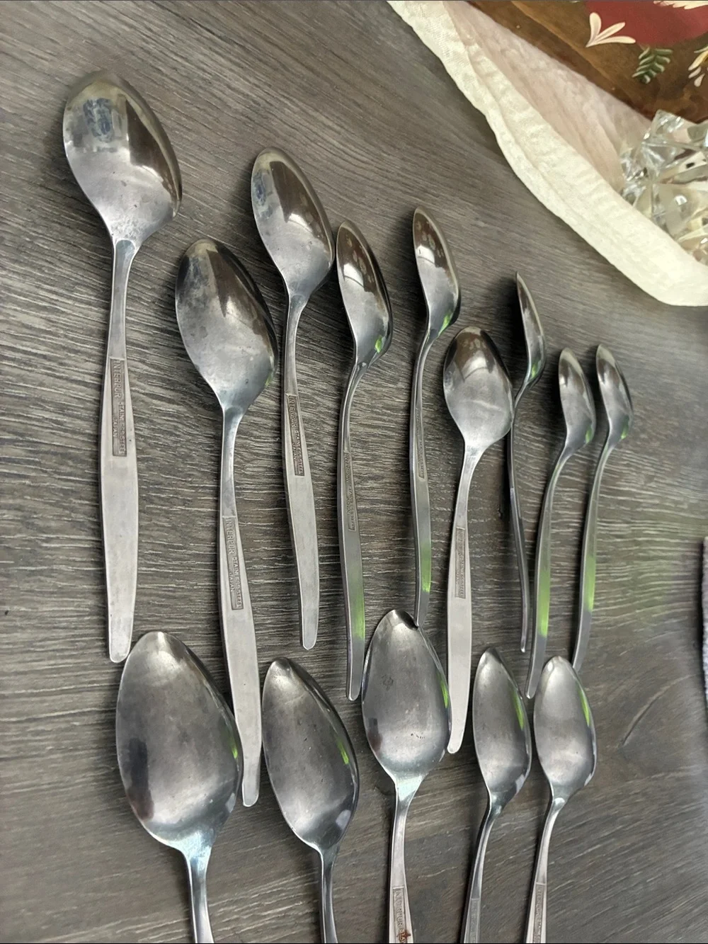 Vintage Interpur Jardinera Daisy and Floral Stainless Steel Japan Flatware